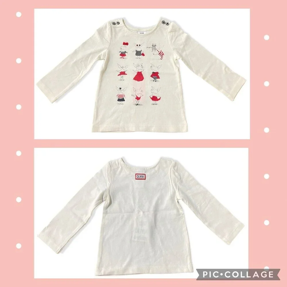 So Cute Gymboree OLIVIA Baby Girl Tee 12-18 M